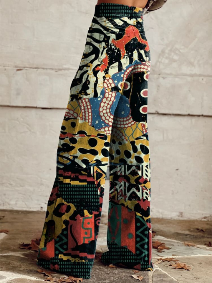 SANDRA | EKLECTIC ART Flowing Wide Leg Pants™