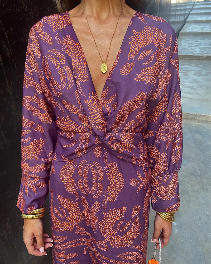 AZURA™ - Stunning Floral Wrap Dress for Effortless Elegance