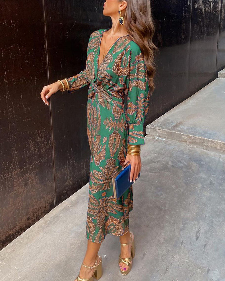 AZURA™ - Stunning Floral Wrap Dress for Effortless Elegance