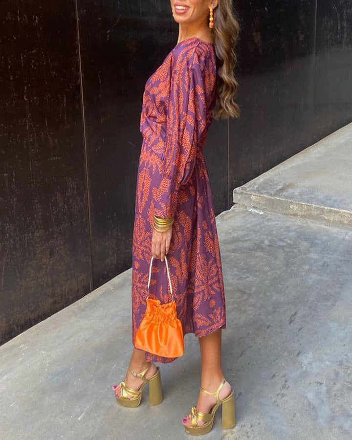 AZURA™ - Stunning Floral Wrap Dress for Effortless Elegance