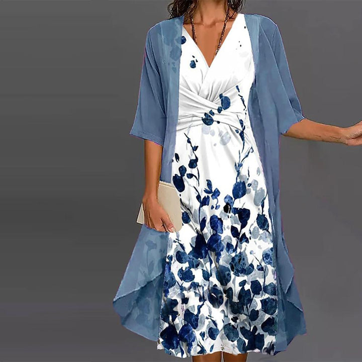 Lucille™ - Elegant Flowy Wrap Dress for Effortless Style