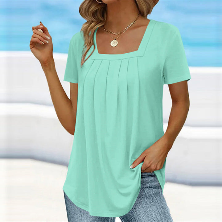 Mindy™ - Chic Pleated Blouse for Effortless Style