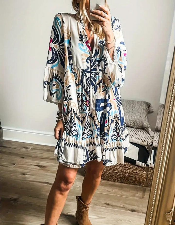 Rechelle™ - Stylish Bohemian-Inspired Tunic Dress