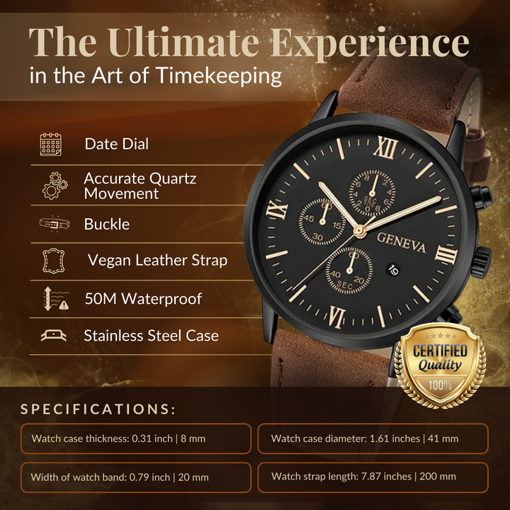 CASUAL ANALOG QUARTZ WATCH | Stylish and Timeless