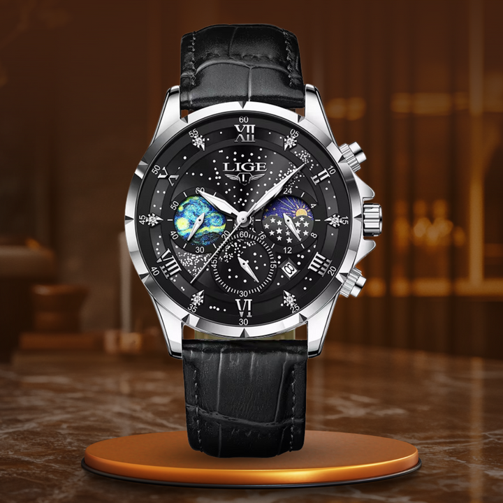 ELEGANT MOONPHASE WATCH | Timeless Lunar Elegance