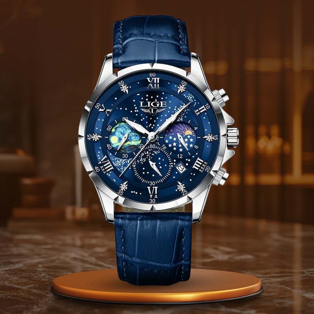 ELEGANT MOONPHASE WATCH | Timeless Lunar Elegance