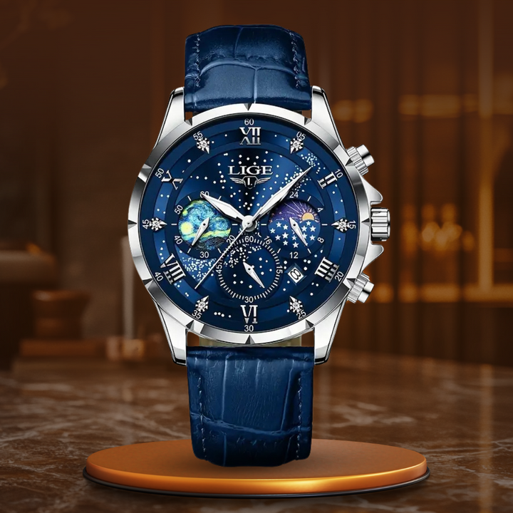 ELEGANT MOONPHASE WATCH | Timeless Lunar Elegance