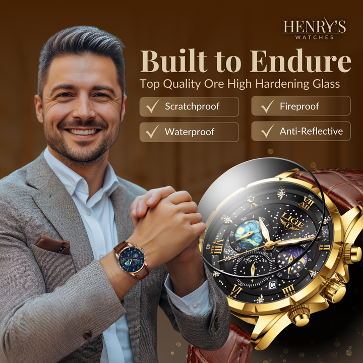 ELEGANT MOONPHASE WATCH | Timeless Lunar Elegance