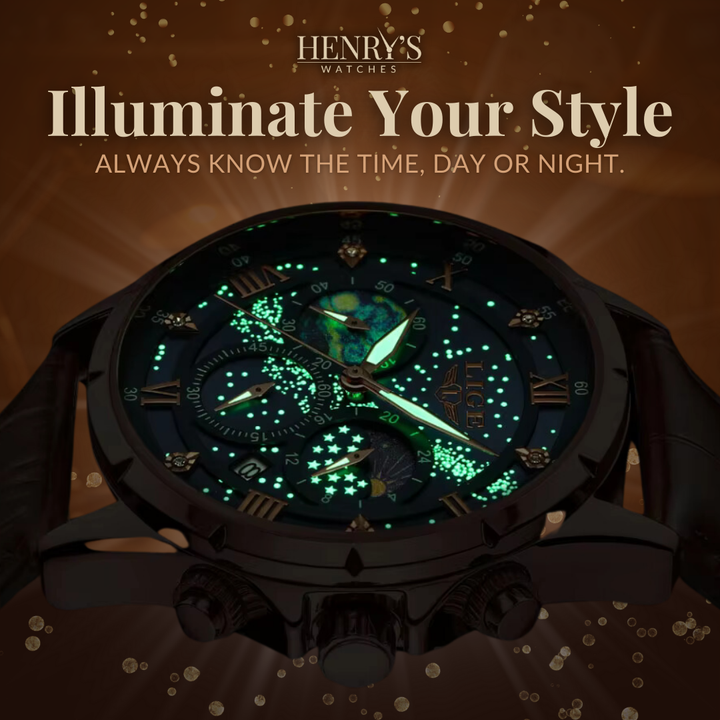 ELEGANT MOONPHASE WATCH | Timeless Lunar Elegance