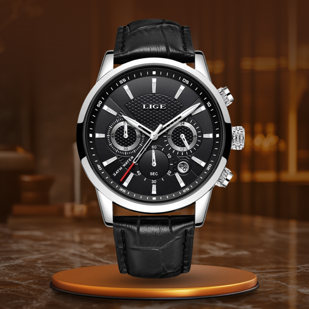Fashionable Military Leather Watch | Stylish and Durable