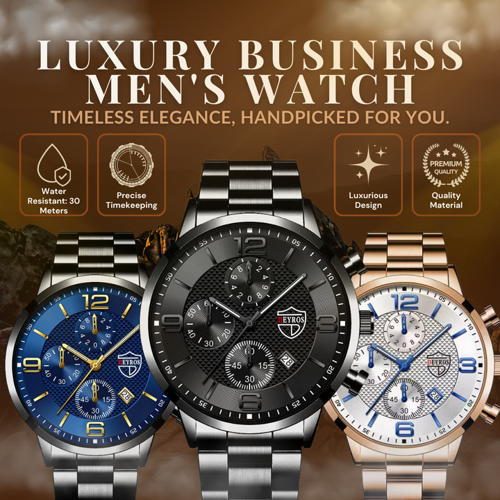 LUXURIOUS BUSINESS MENS WATCH | Elegance Meets Functionality