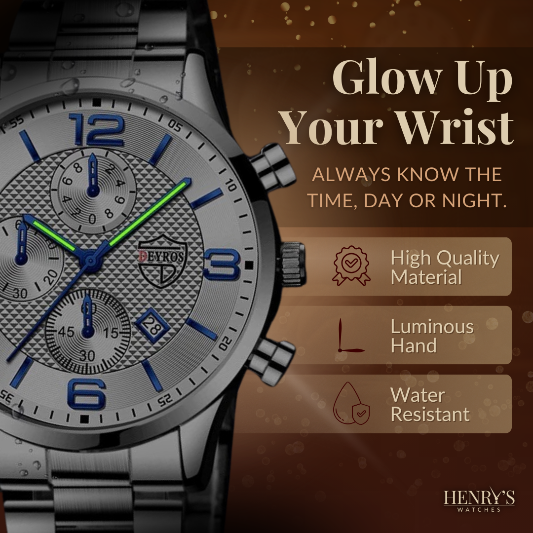 LUXURIOUS BUSINESS MENS WATCH | Elegance Meets Functionality