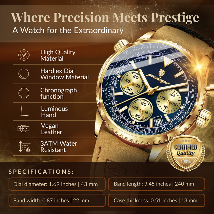 LUXURY CHRONOGRAPH WATCH | Timeless Elegance Redefined