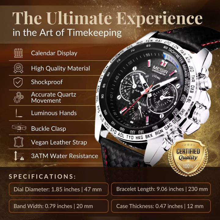 LUXURIOUS QUARTZ WATCH | Elegance Meets Precision