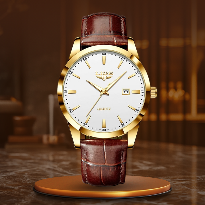 MILITARY LEATHER WATCH | Robust elegance guaranteed