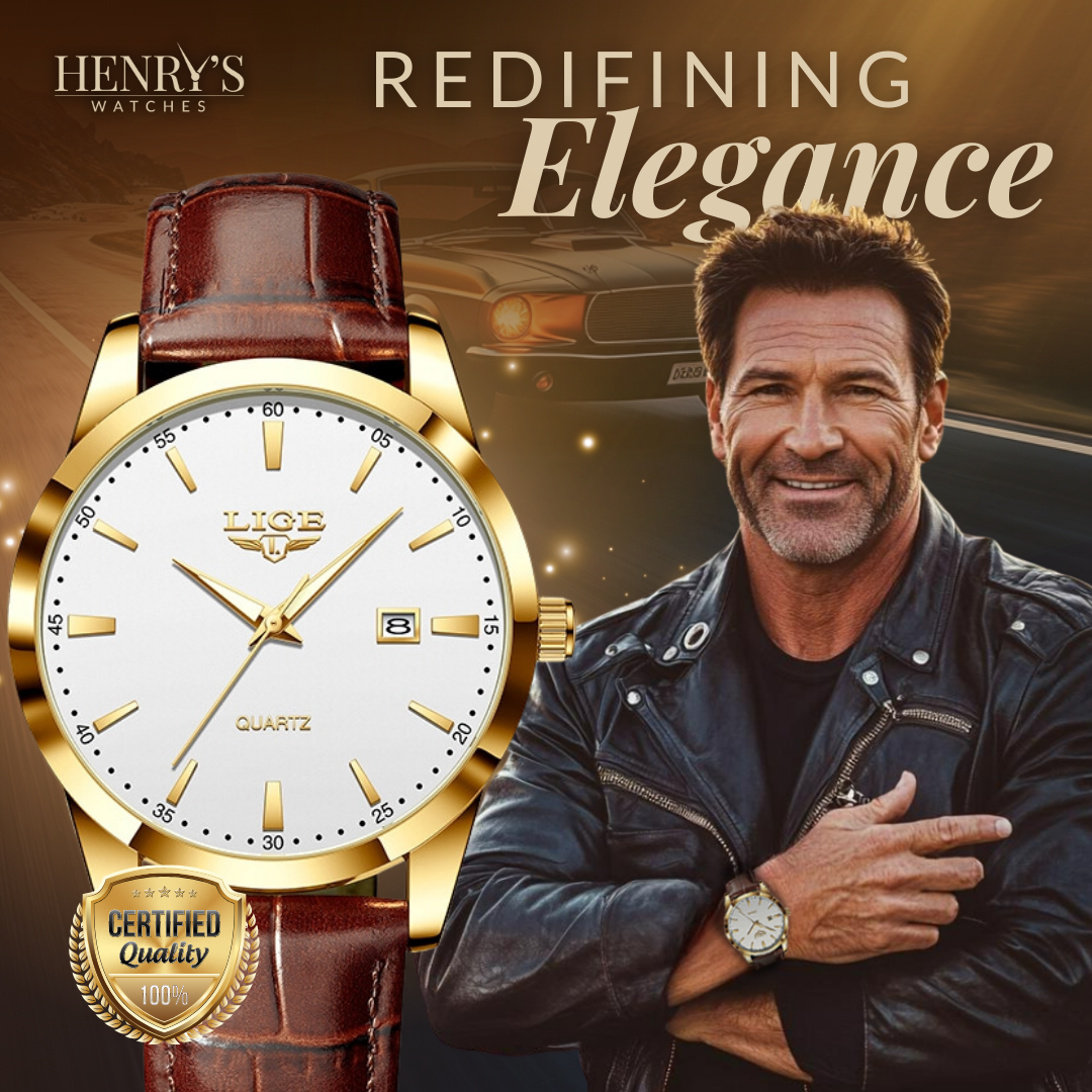 MILITARY LEATHER WATCH | Robust elegance guaranteed