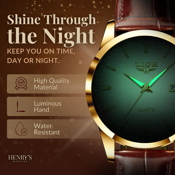 MILITARY LEATHER WATCH | Robust elegance guaranteed