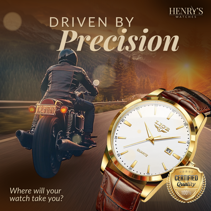 MILITARY LEATHER WATCH | Robust elegance guaranteed