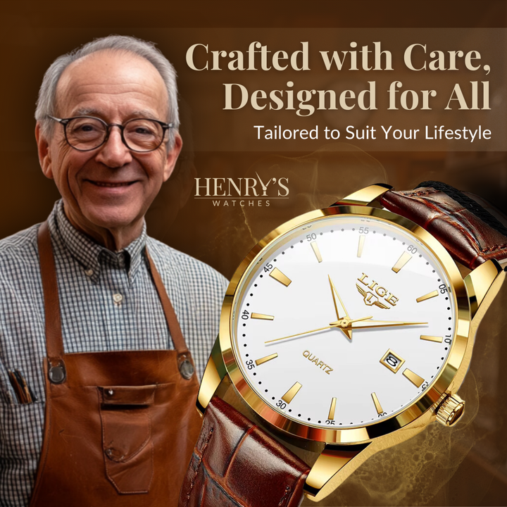 MILITARY LEATHER WATCH | Robust elegance guaranteed
