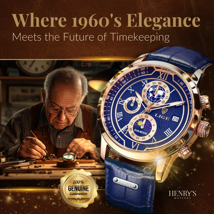 PREMIUM LEATHER STRAP CHRONOGRAPH WATCH | Elegance Meets Precision