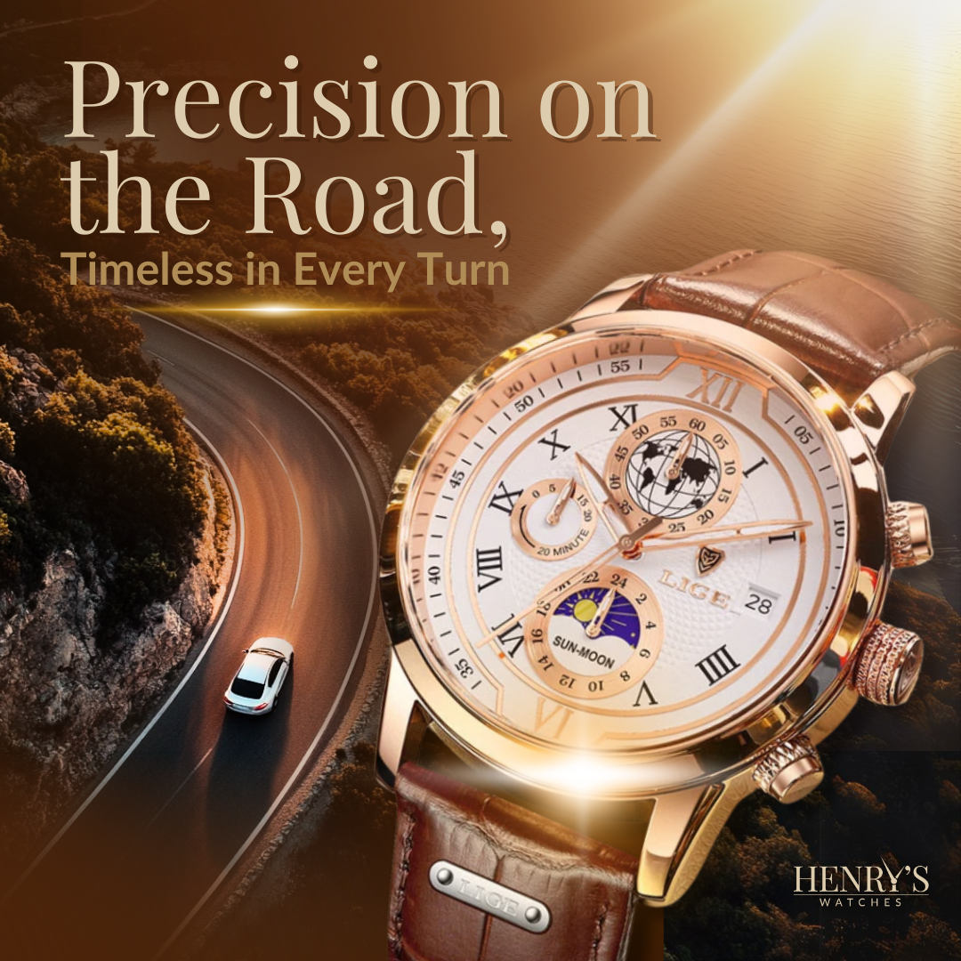 PREMIUM LEATHER STRAP CHRONOGRAPH WATCH | Elegance Meets Precision
