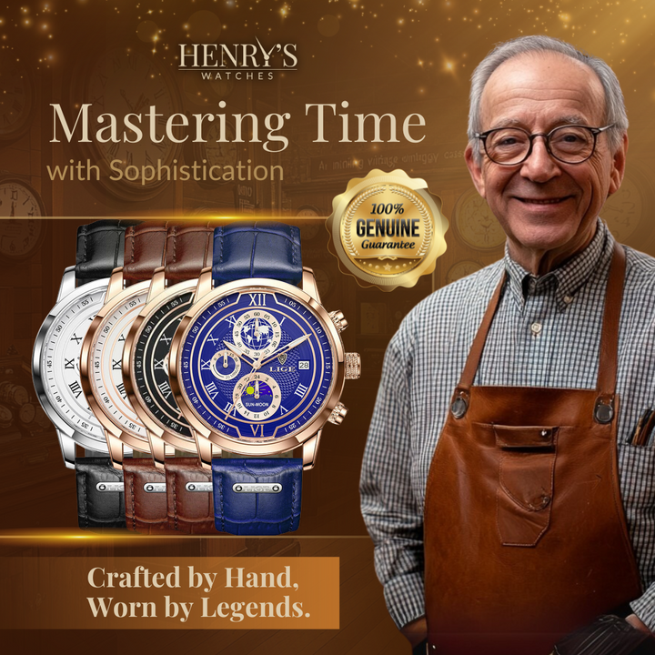 PREMIUM LEATHER STRAP CHRONOGRAPH WATCH | Elegance Meets Precision