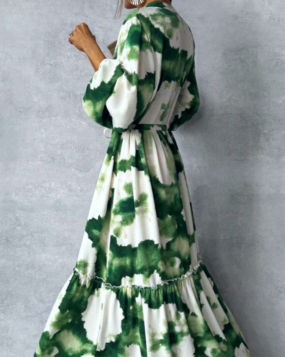 Everlyn™ - Stunning Abstract Maxi Dress for Effortless Elegance