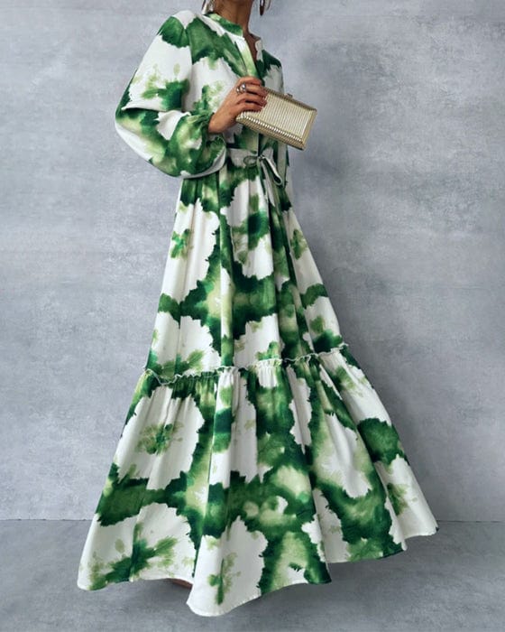 Everlyn™ - Stunning Abstract Maxi Dress for Effortless Elegance