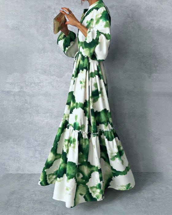 Everlyn™ - Stunning Abstract Maxi Dress for Effortless Elegance
