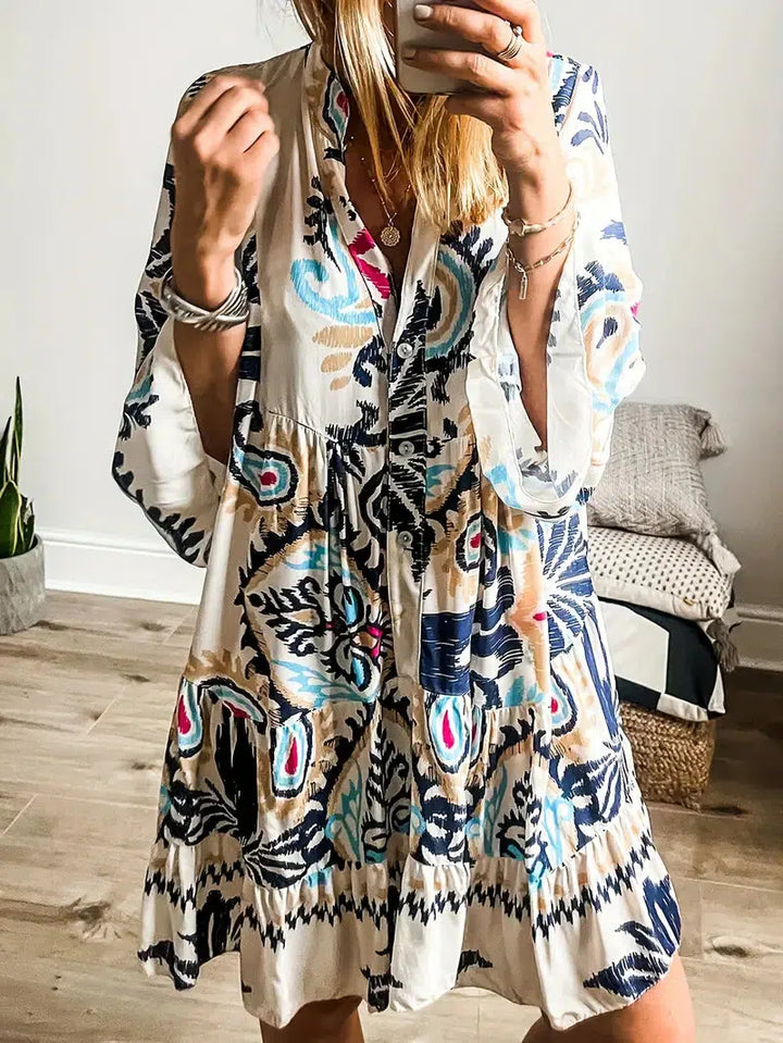 Rechelle™ - Stylish Bohemian-Inspired Tunic Dress