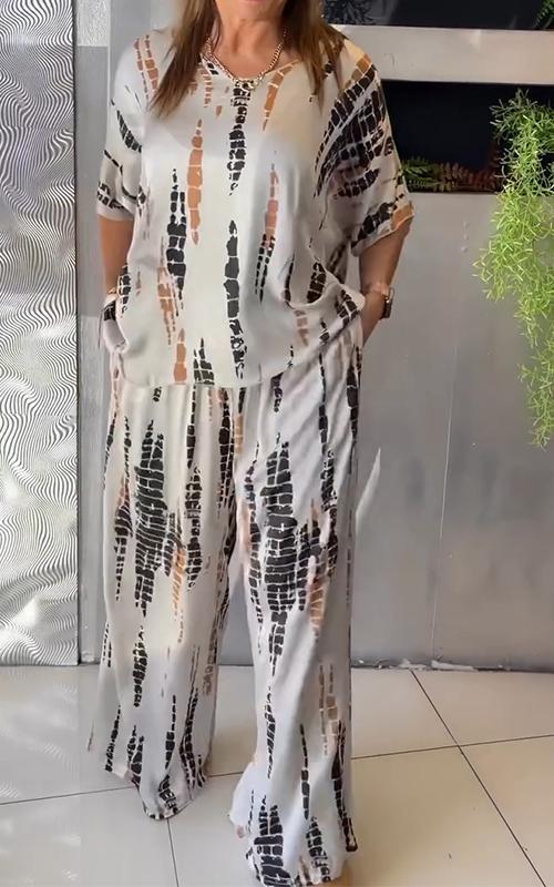 Marie™ - Stylish Printed Casual Ensemble