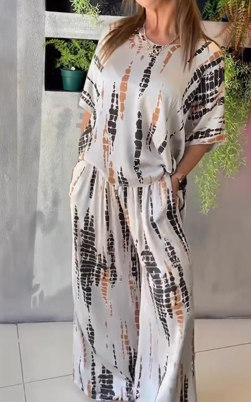 Marie™ - Stylish Printed Casual Ensemble