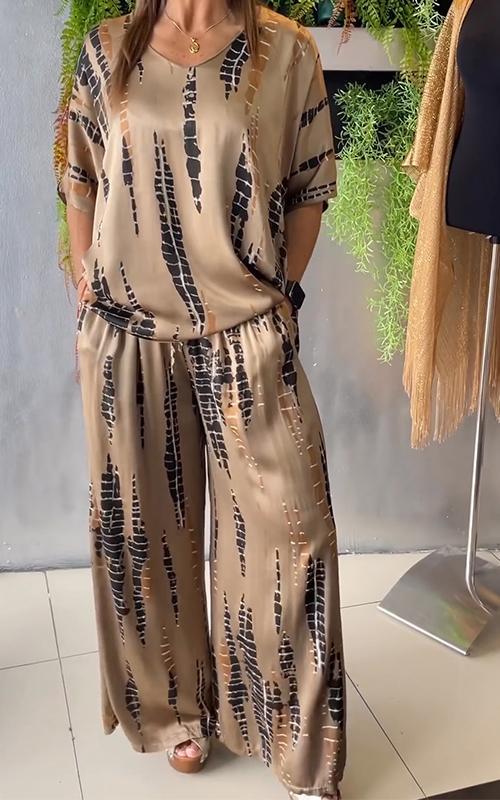 Marie™ - Stylish Printed Casual Ensemble
